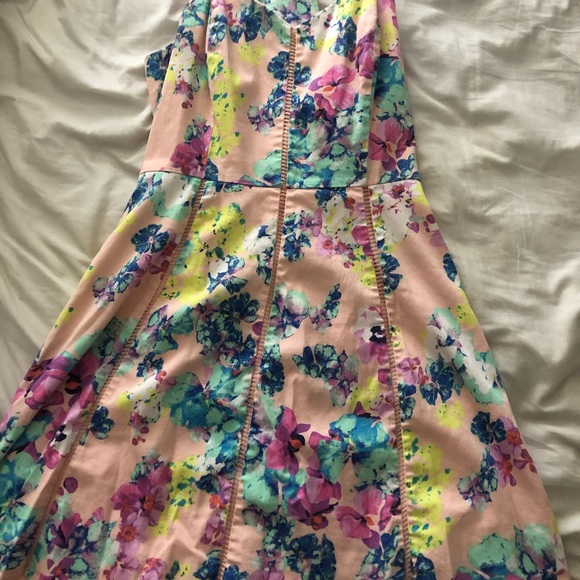 Candies Pink Floral Racerback Mini Dress - Picture 5 of 7